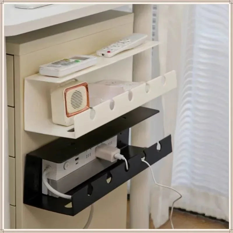 Under Desk Clamp-On Cable Management Tray – White - SteadyBuy