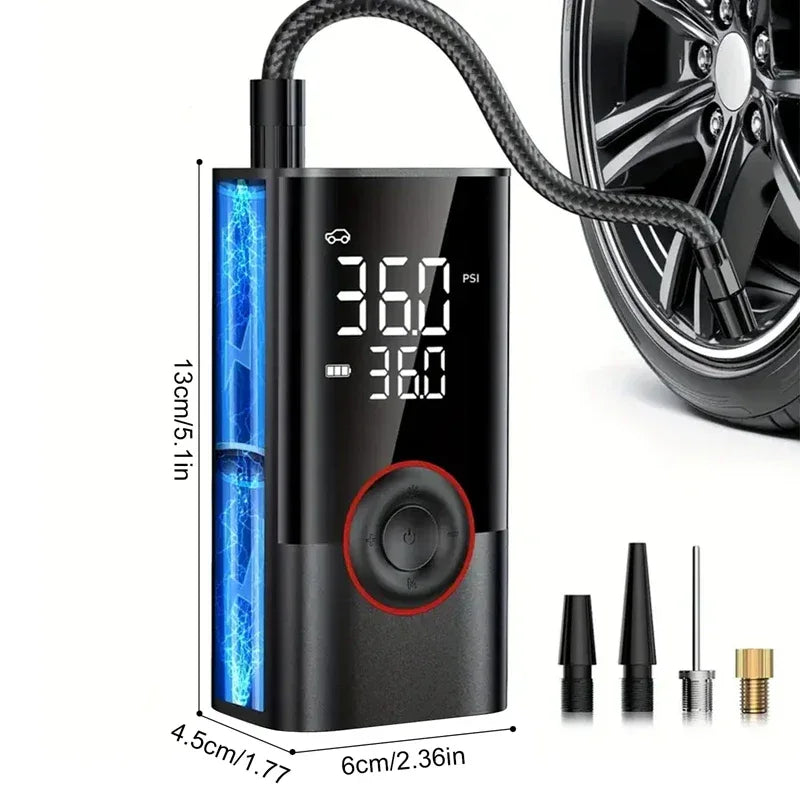 Portable Wireless Car Tyre Inflator Pump - SteadyBuy