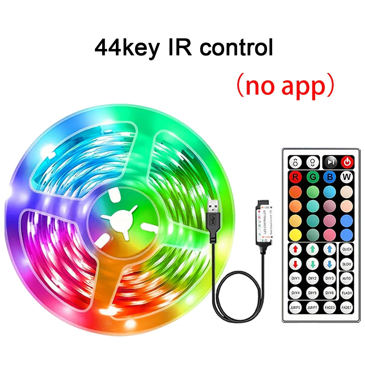 RGB LED Strip Lights with App Control (15m Kit) - SteadyBuy