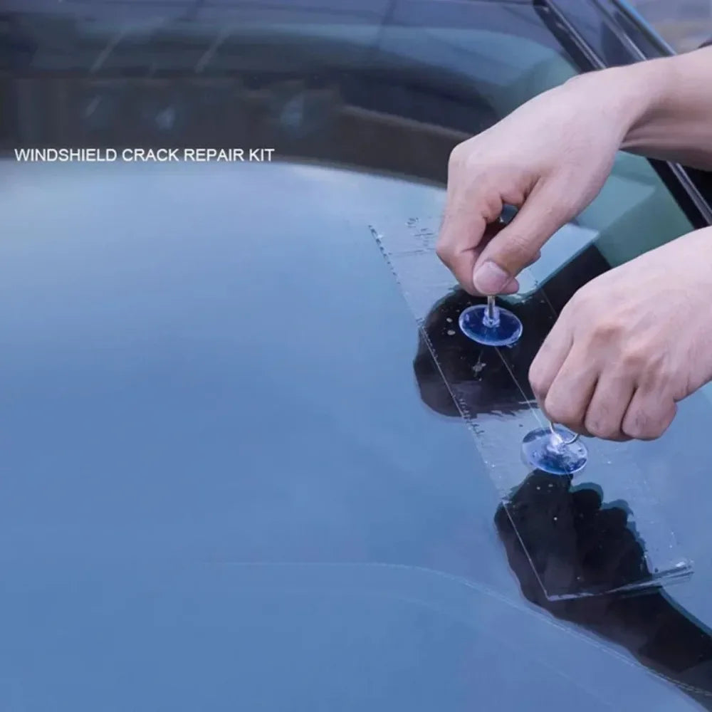 Windshield Glass Crack Repair Kit – No UV Needed - SteadyBuy