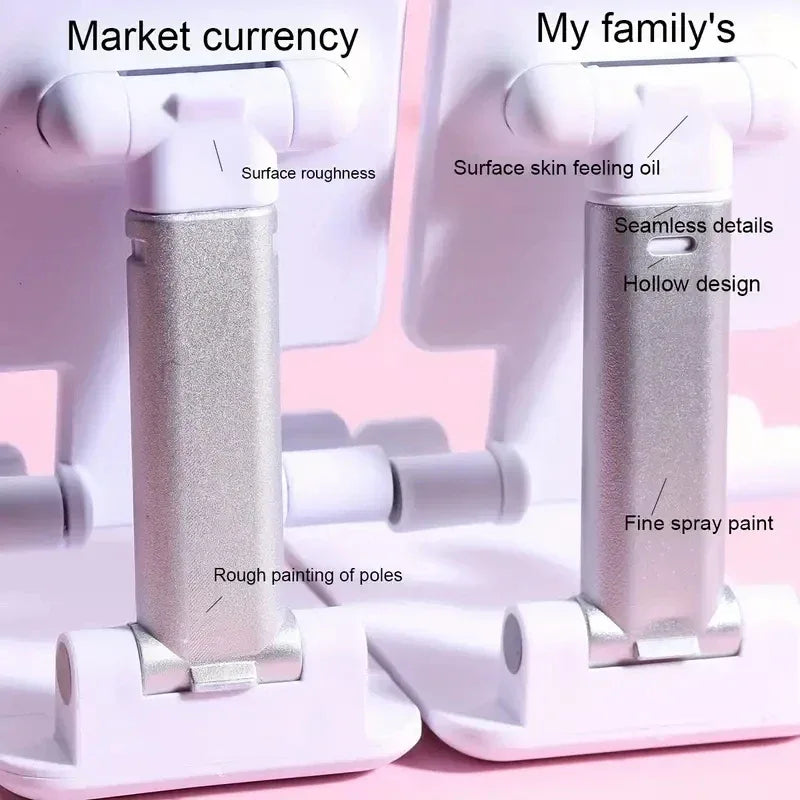 Adjustable Desk Phone & Tablet Stand – Black - SteadyBuy