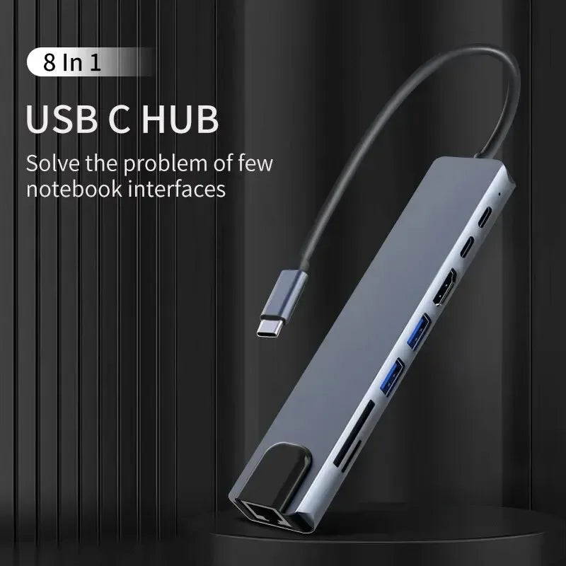 USB‑C Hub 7‑in‑2 with 4K HDMI & PD for MacBook - SteadyBuy