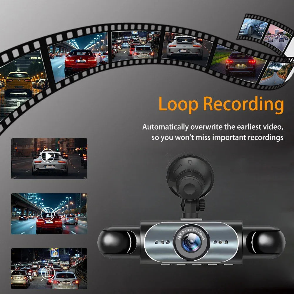 4-Channel 360° Dash Cam with Parking Monitor - SteadyBuy