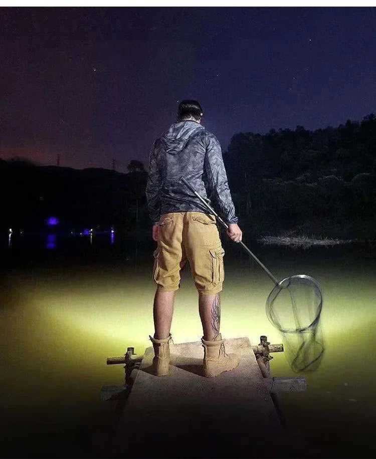 Rechargeable LED Headlamp for Camping & Night Fishing - SteadyBuy