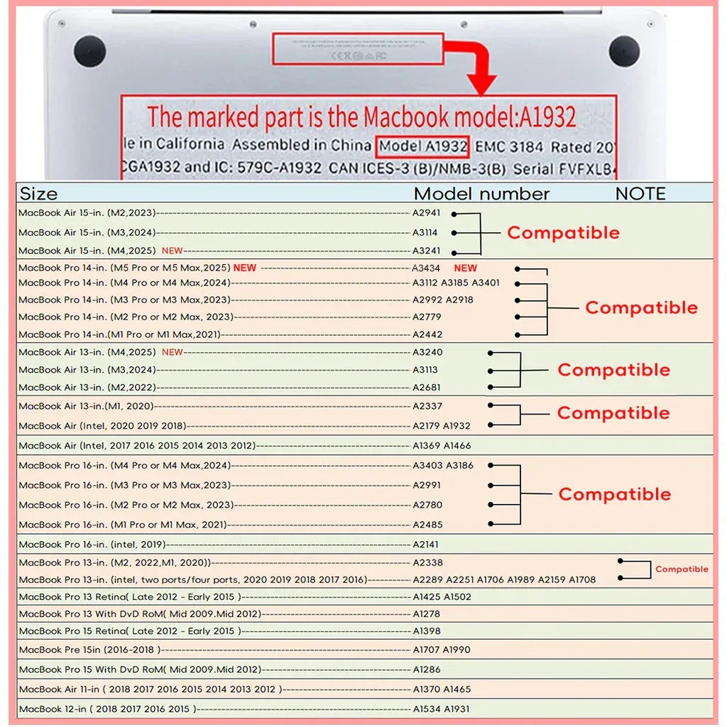 Matte Hard Case for MacBook Air & Pro 13–16" - SteadyBuy